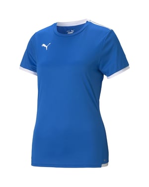 Women's Puma Teamliga Jersey W Referee Shirt in Bluelemon White