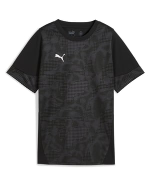 Women's Puma Teamcup Training Jersey Wmn Referee Shirt in Black-Silver