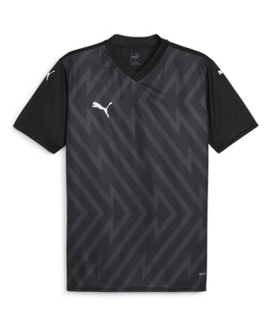 Men's Puma Teamglory Jersey T-Shirt in Black/White