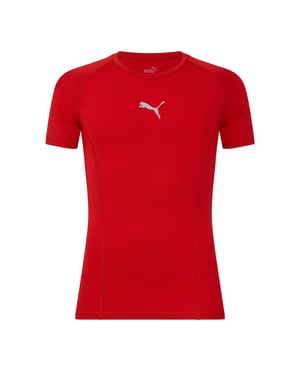 Men's Puma Liga Baselayer Tee Ss T-Shirt in Red
