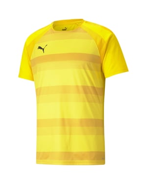 Men's Puma Teamvision Jersey T-Shirt in Yellow/Black