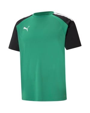 Men's Puma Teampacer Jersey T-Shirt in Green/Black/Wht
