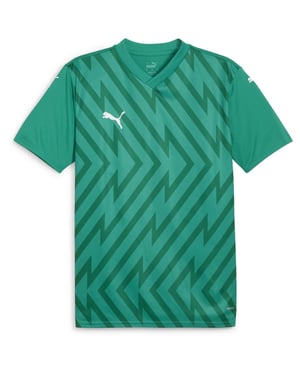 Men's Puma Teamglory Jersey T-Shirt in Sport Green/Wht