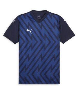 Men's Puma Teamglory Jersey T-Shirt in Navy/White