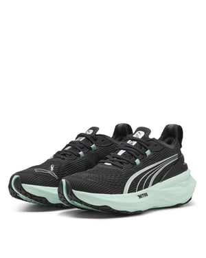 Women's Puma Foreverrun Nitro 2 Wn Road Running Shoes in Black-Mintme