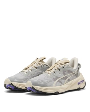 Women's Puma Fast Trac Nitro 3 GorE-Tex Off Road Trail Running Shoes in Grey Echo