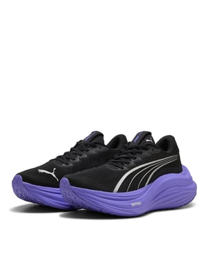 Women's Puma Magmax Nitro Wns Road Running Shoes in Black-Darkam