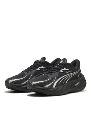Women's Puma Velocity Nitro 4 GorE-Tex Running Shoes in Black-Si