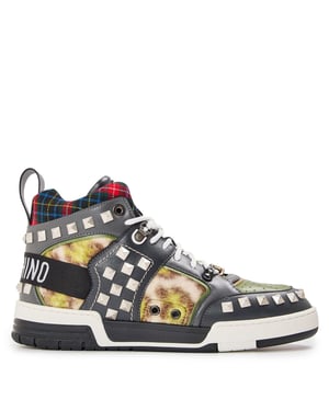Men's Moschino Court Trainers in Multicoloured