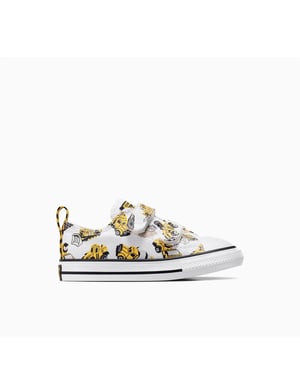 Boys Converse Kids Chuck Taylor All Star Con Canvas Trainers in 102-White/Bla