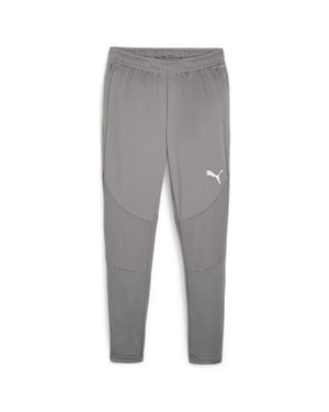 Men's Puma Teamfinal Performance Tracksuit Bottoms in Cast Iron/Silv