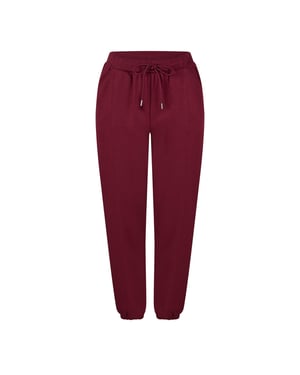 Women's Converse Closed Hem Fleece Jogging Bottoms in 625-Deep Bord