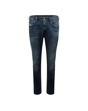 Men's Diesel Larkee X Straight Leg Jeans in Blue Denim