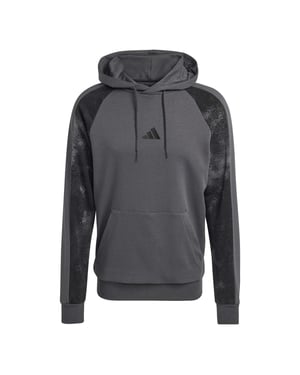 Men's adidas Camo Print Over The Head Hoodie in Grey Six/Multic