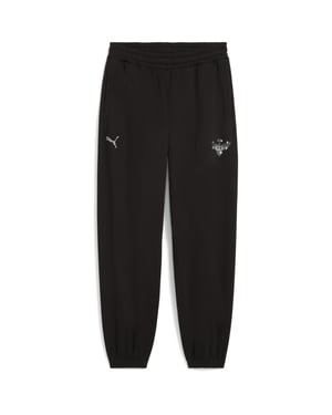 Men's Puma Melo Alwayz On 1 Performance Joggers in Black/Silver