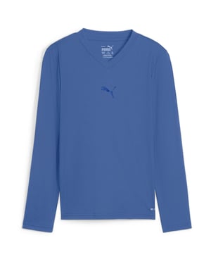 Boys Puma Teamgoal Baselayer Tee Ls Jr. T-Shirt Unisex Kids in BluLm-TmRoyl
