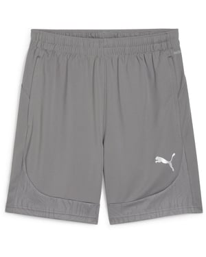 Men's Puma Teamfinal Training Football Shorts in Cast Iron/Silv