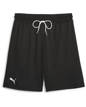 Men's Puma Hoops Team Practice Basketball Shorts in Black