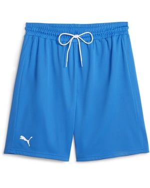 Men's Puma Hoops Team Practice Basketball Shorts in Elec Blue
