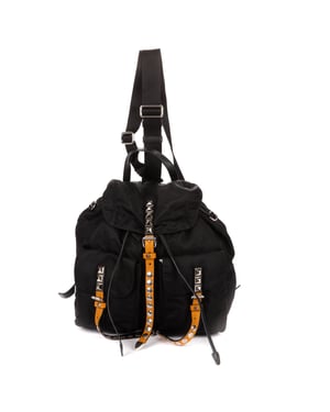 Double Pockets Studded Backpack   rugzak