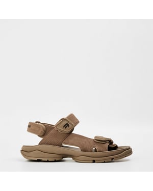 Women's Balenciaga Flatform Sandals in Dark Taupe