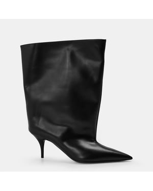 Women's Balenciaga Heeled Ankle Boots in Black