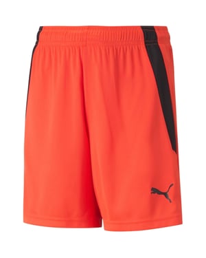 Boys Puma Teamliga Shorts Jr Football Short Unisex Kids in NrgyRed-Black