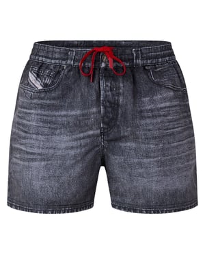 Men's Diesel Swim Shorts in Faded Black