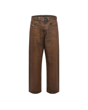 Men's Diesel 2001 D Macro Wide Leg Jeans in Blue Denim
