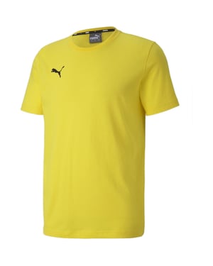Men's Puma Teamgoal 23 Casuals Tee T Shirt Mens in Cyber Yellow