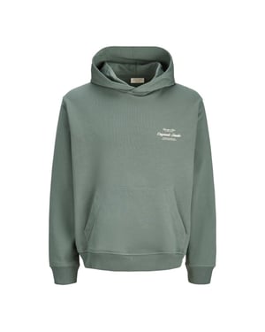 Jack & Jones Jornorrebro typo back sweat hood sn jnr olijf