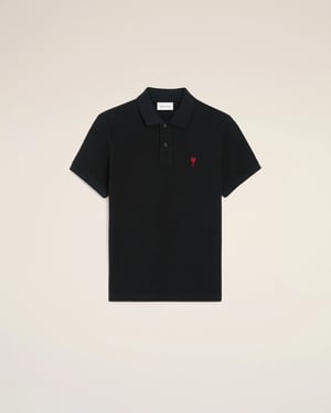 Ami de Coeur Cotton Polo Black 