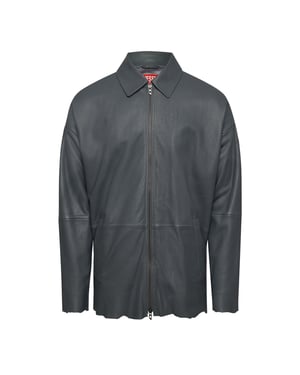 Men's Diesel L Mart B Leather Jacket in Antarctica