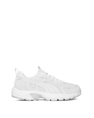 Puma Heren Milenio Tech Leather Lage Sportschoenen (Grijs)