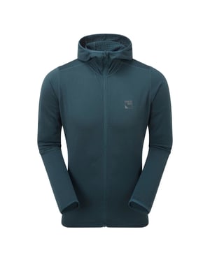 Herr Soft Fleece Tröja med Full Dragkedja och Tumöglor för Vandring