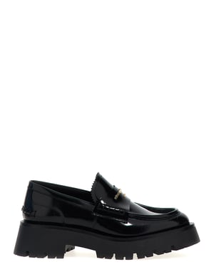 Alexander Wang Svarta Kalvskinn Slip-On Loafers