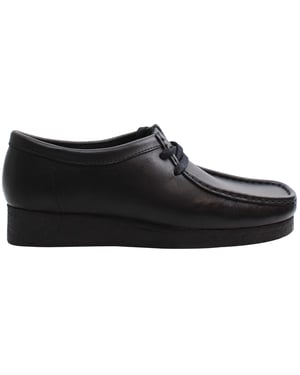 Clarks Wallabee Womens Black Boots