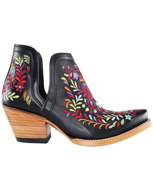 Ariat Dixon Floral Wester Womens Black Boots