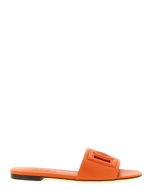 Dolce & Gabbana Oranje Kalfsleren Sandalen