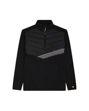 Ellesse Heren Gueza Half Zip Fleece Top (Zwart)