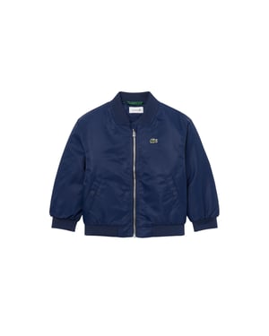 Lacoste Bomberjack met geborduurd logo voor kinderen (Marineblauw)