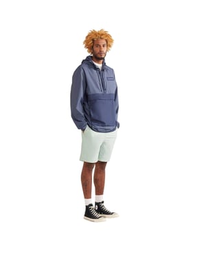 Farah Anorak voor heren met kleurblokken en een ruime pasvorm (Metaalgrijs)