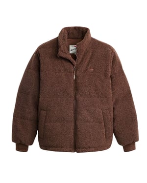 Levis Herr Rocky Vadderad Pufferjacka (Brun)