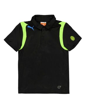 Puma Evospeed-poloshirt met kleurblokken voor kinderen (Zwart)
