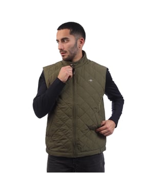 Gant Heren Gewatteerd Gilet (Groen)