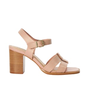 Dune London Dames Jessia Leren Sandalen (Blush)