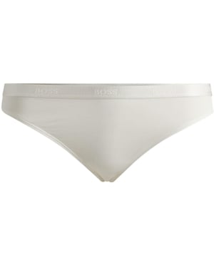 Boss Katoenen string voor dames (Wit)