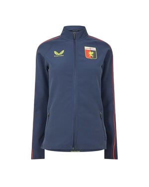 Castore Anthem Genoa CFC trainingsjack met doorlopende rits voor dames (Marine)