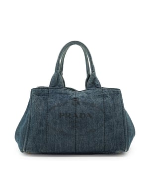 Prada Stoffen Tote Bag Canapa