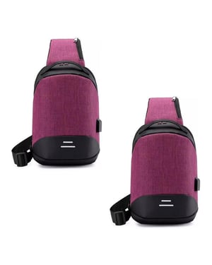 Aquarius Anti Theft Waterproof Backpack with USB Port for Laptop, Travel, 2 Pack